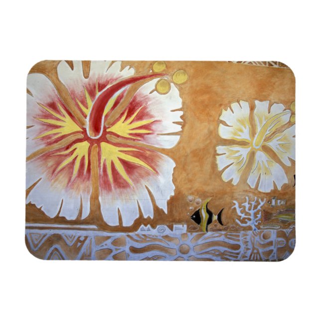 Fiji, konstverk. magnet (Horisontell)