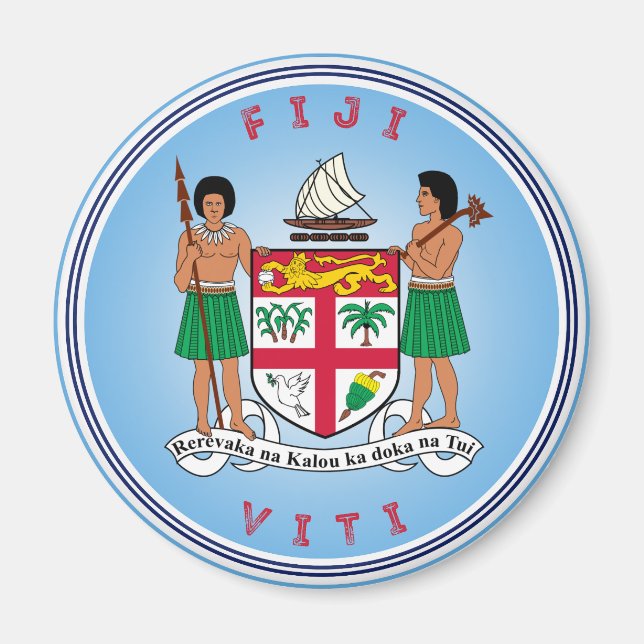Fiji kulturarvssymbol magnet (Framsidan)