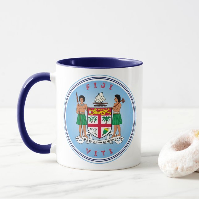 Fiji kulturarvssymbol mugg (Med munk)