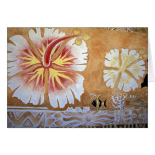Fiji, mural konst. hälsningskort