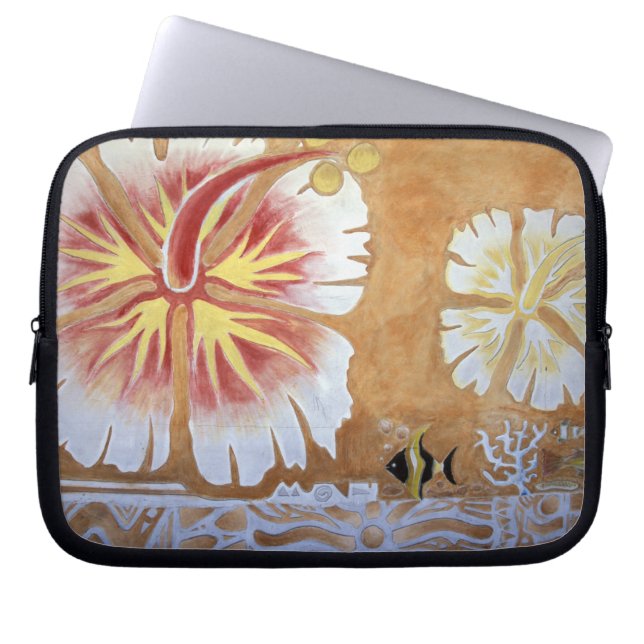 Fiji, mural konst. laptop sleeve (Framsidan)