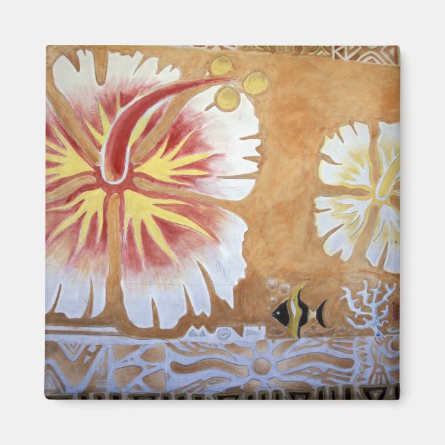 Fiji, mural konst. magnet (Framsidan)