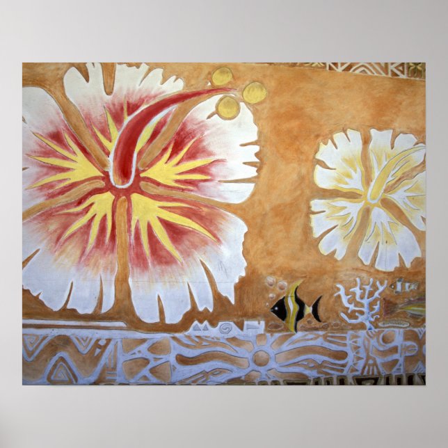 Fiji, muralkonst. poster (Framsidan)