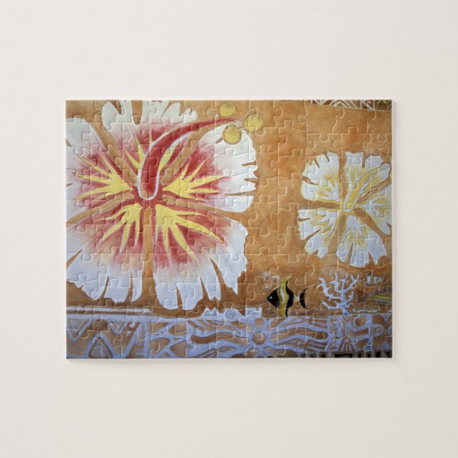 Fiji, muralkonst. pussel (Horisontell)