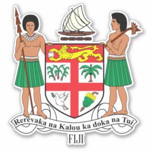 Fiji National Jacka of Arm Patriotic Klistermärken