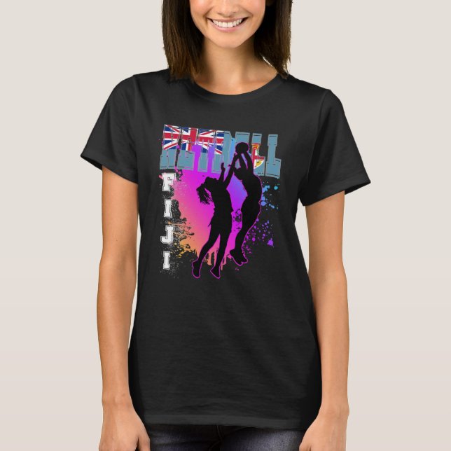 Fiji Netball T Shirt (Framsida)