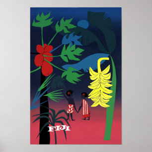 Fiji-reseaffisch Poster