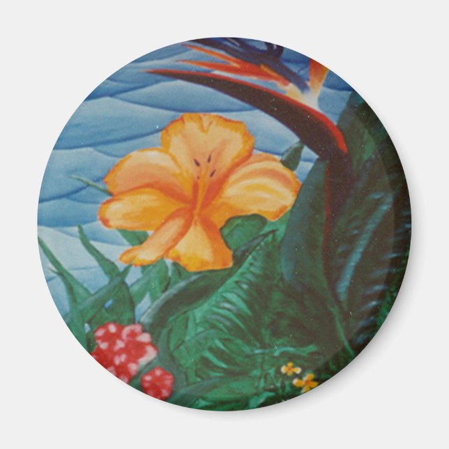 "Fiji" Round Magnet (Framsidan)