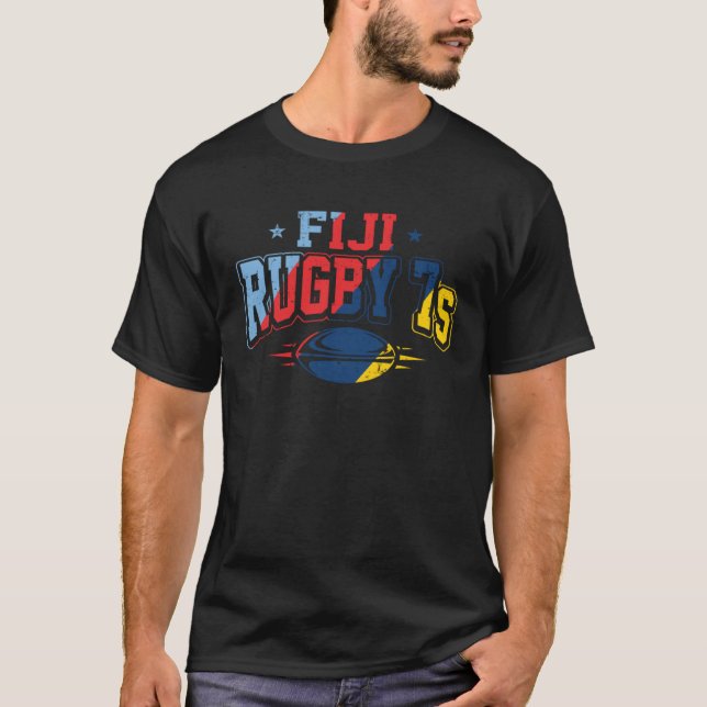 Fiji Rugby Sevens 7s Proud Fläkt of Fijian Team Su T Shirt (Framsida)