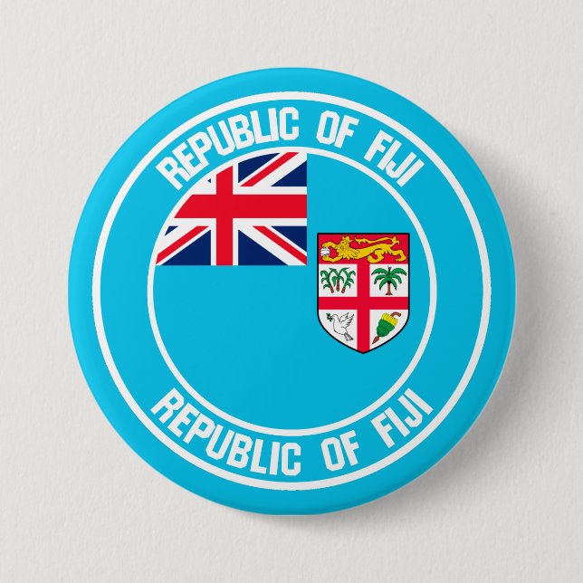 Fiji runt emblem knapp (Framsida)