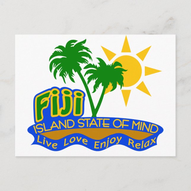 Fiji State of Mind vycard Vykort (Framsida)