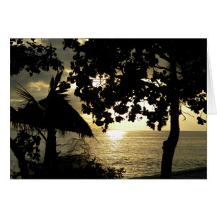 Fiji Sunset Hälsningskort