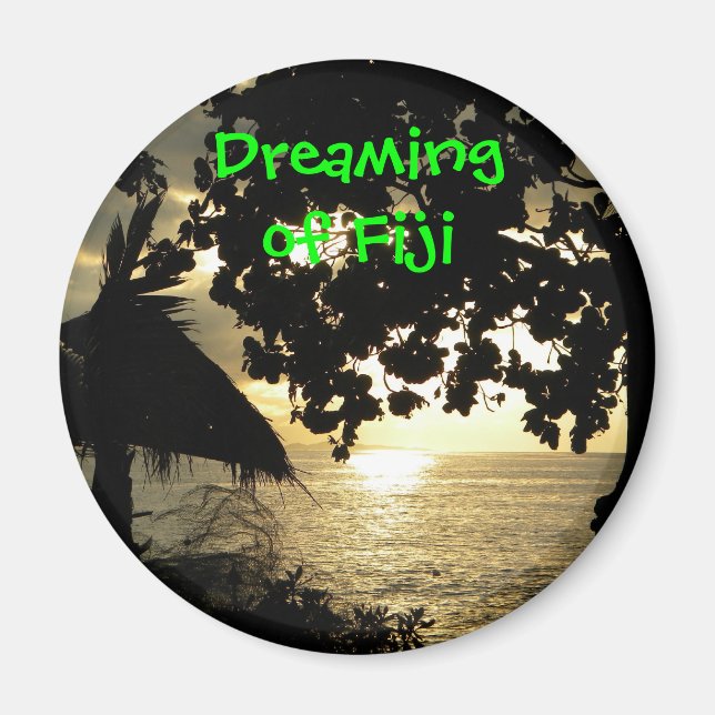 Fiji Sunset Magnet (Framsidan)