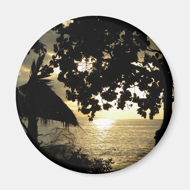 Fiji Sunset Magnet (Framsidan)
