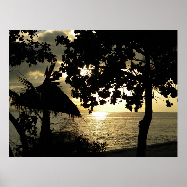 Fiji Sunset Poster (Framsidan)