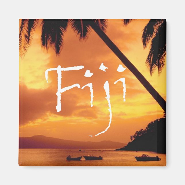 Fiji Travel Photo Souvenir Fridge Magnets Magnet (Framsidan)
