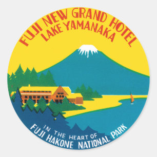 Fiji Travel Poster Runt Klistermärke