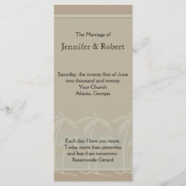 Fiji: Tropical Handflatan Träd i Taupe-Bröllopspro Program