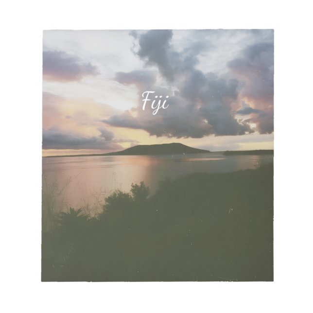 Fiji Tropisk Ö Flexible Foto Magnet Anteckningsblock (Framsida)