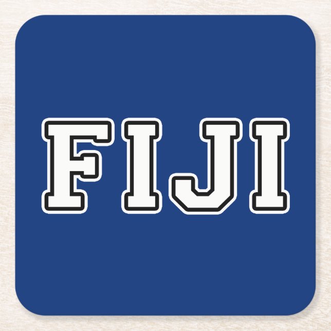 Fiji Underlägg Papper Kvadrat (Framsidan)