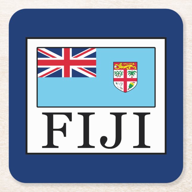 Fiji Underlägg Papper Kvadrat (Framsidan)
