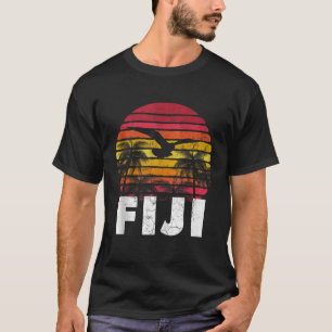FIJI Vintage Retro Sunset 70 s 80-tal Stil Manar K T Shirt