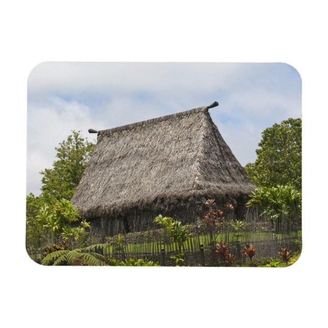 Fiji, Viti Levu Island. Polynesisk kultur Magnet (Horisontell)