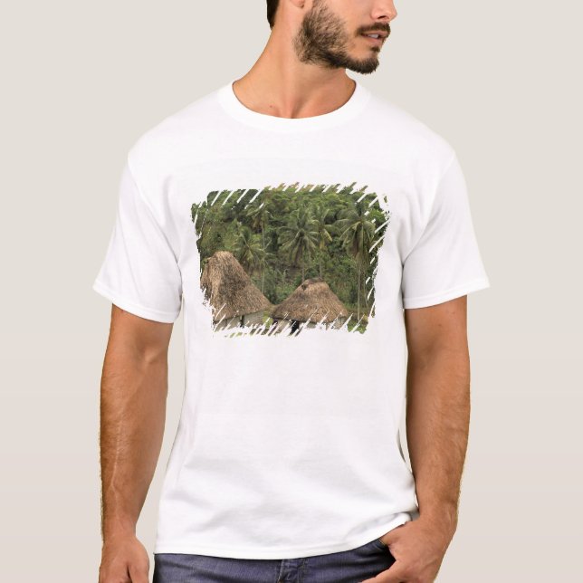 Fiji, Viti Levu, Navala, Traditionella Bure-hus Tee (Framsida)
