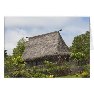 Fiji, Viti Levu-ön. Polynesisk kultur Hälsningskort