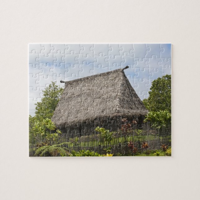 Fiji, Viti Levu-ön. Polynesisk kultur Pussel (Horisontell)