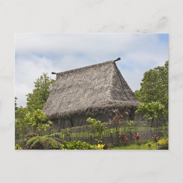 Fiji, Viti Levu-ön. Polynesisk kultur Vykort (Framsida)