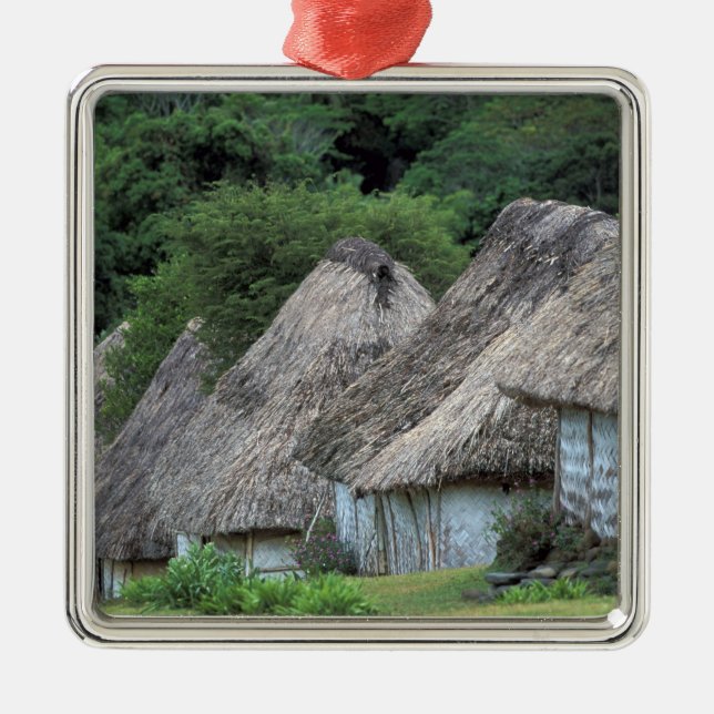 Fiji, Viti, Traditionella hyddhus. Julgransprydnad Metall (Framsidan)
