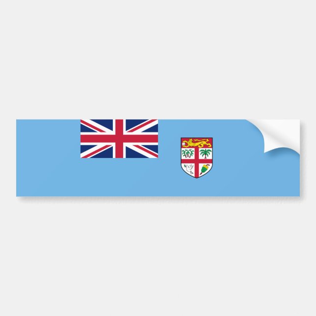 Fijian Flagga (Fiji) Bildekal (Framsidan)