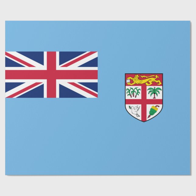 Fijian Flagga (Fiji) Presentpapper (Platt)