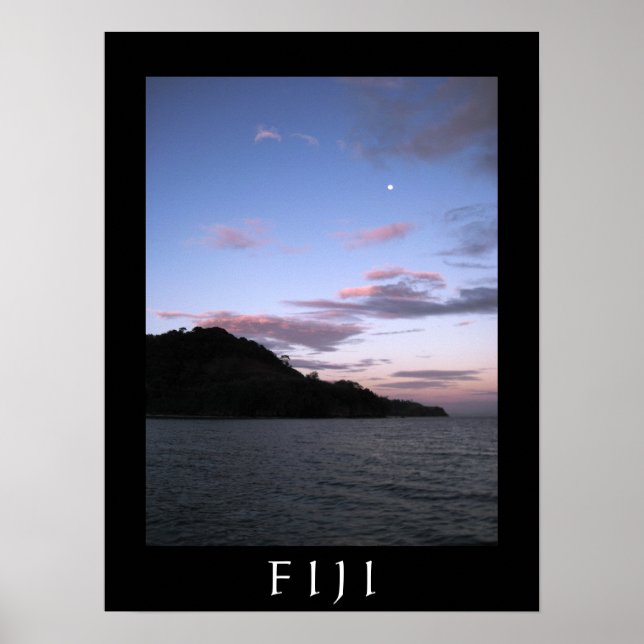 Fijian Sunset Poster (Framsidan)