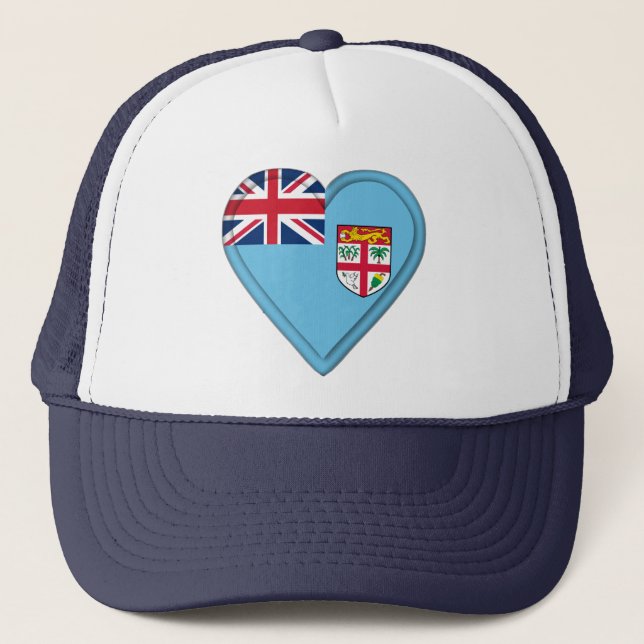 Fijiansk Fijianflagga Keps (Framsida)