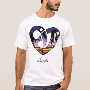 Fijiansk ösolnedgång tee