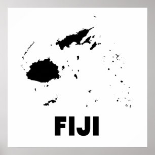 Fijiansk Silhouette Poster