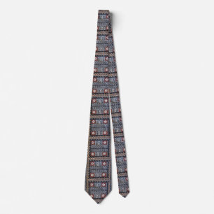 Fijiansk Tie för TapaBarkcloth tryck Slips