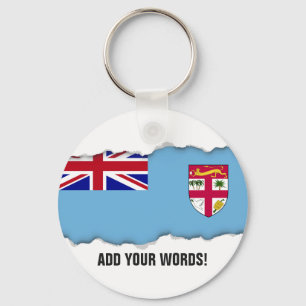 Fijiöarna Flagga Nyckelring