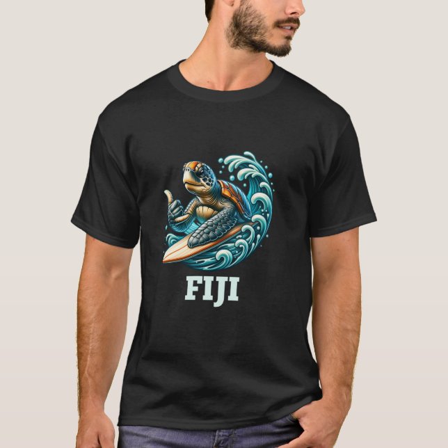 Fijiöarna Souvenir Fiji T Shirt (Framsida)