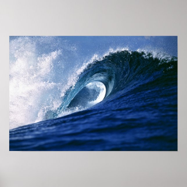Fijiöarna, Tavarua, Cloudbreak. En våg Poster (Framsidan)