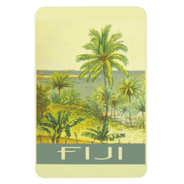 Fijiöarna vintage resor stil magnet
