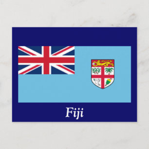 Fijis flagga vykort