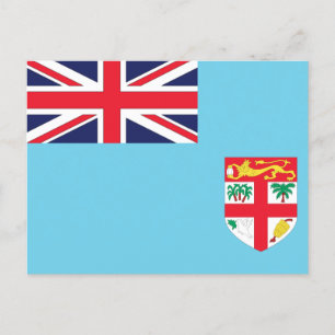 Fijis flagga vykort