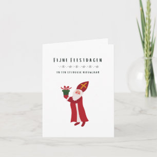 Fijne Feestdagen (kerstkaart) Nederländska julen Kort