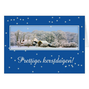 Fijne kerstdagen - Nederländsk jul Hälsningskort
