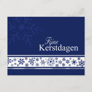 Fijne kerstdagen - Nederländsk jul Helg Vykort