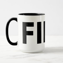 FIKA Black and White Mugg