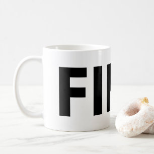 FIKA Bold Black and White Mugg